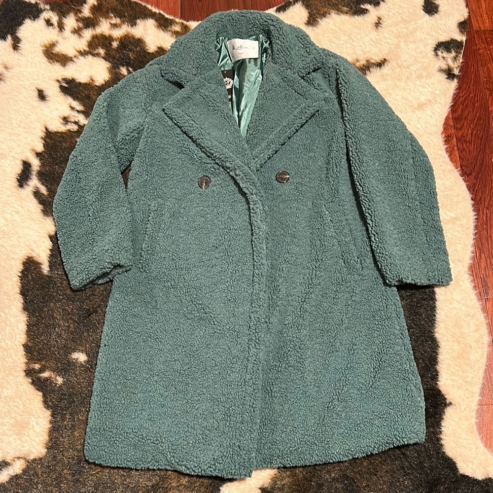 Nasty Gal Green Teddy Jacket